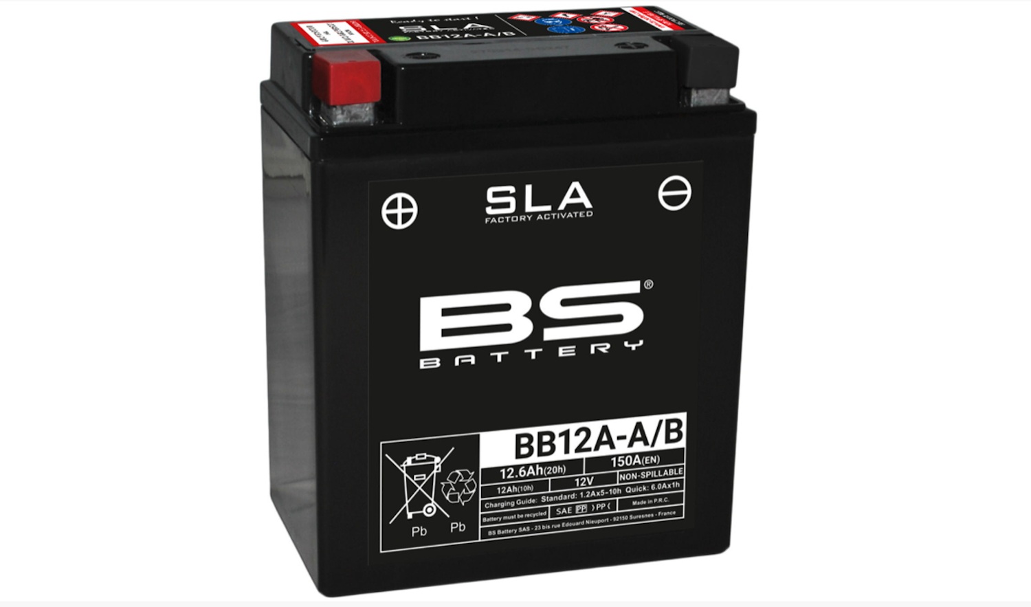 Batterie BB12A-A/B 12V/12,6 Ah
